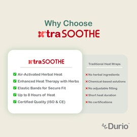 Durio 604K x'traSoothe Air-Activated Herbal Heat Wrap for Knee and Joint - 1 piece